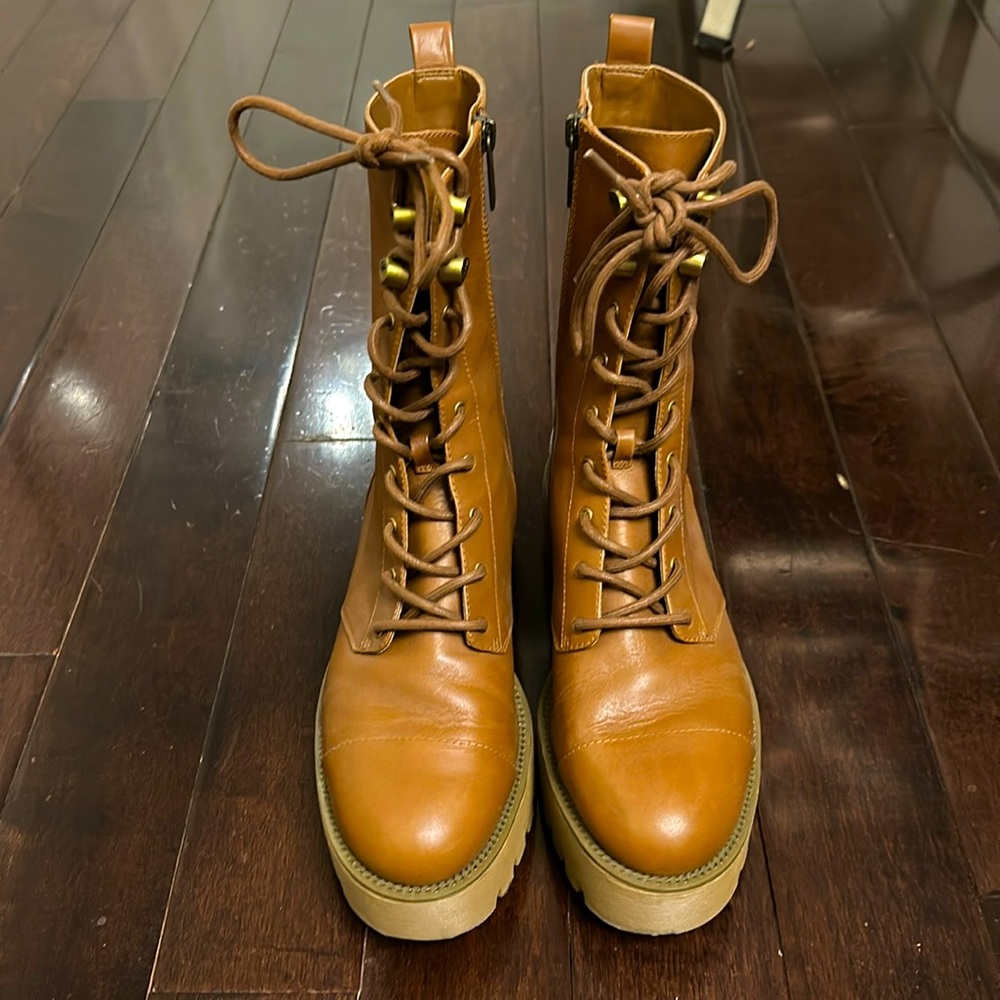 Michael Kors Bryce Combat Boots Size 8